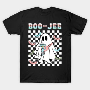 Spooky Season Cute Ghost Halloween Costume Boujee Boo-Jee T-Shirt